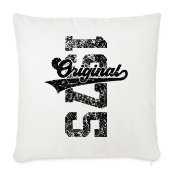 51E ANNIVERSAIRE ORIGINAL 1975 - Housse de coussin décorative 45 x 45 cm - blanc nature - Devant