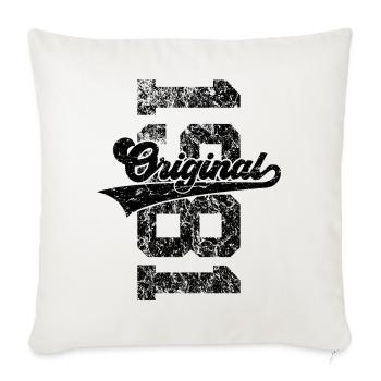 45TH BIRTHDAY ORIGINAL 1981 - Sofa pillowcase 17,3'' x 17,3'' (45 x 45 cm) - natural white - Front