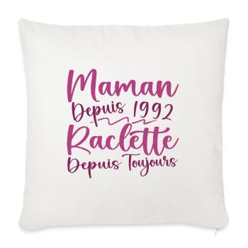 Millésime 1992 | édition limitée Anniversaire 1992 - Housse de coussin décorative 45 x 45 cm - blanc nature - Devant