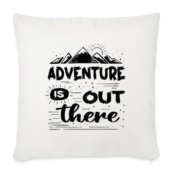 Camping Cadeau Campfire Tents Trip - Sofa pillowcase 17,3'' x 17,3'' (45 x 45 cm) - natural white - Front