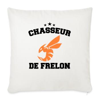 Chasseur de frelon Humour Frelon Asiatique Drôle - Housse de coussin décorative 45 x 45 cm - blanc nature - Devant