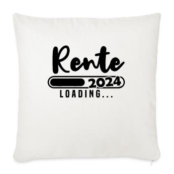 Rente 2024 Loading - Sofakissenbezug 45 x 45 cm - Naturweiß  - Vorne