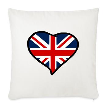 Union Jack - Sofa pillowcase 17,3'' x 17,3'' (45 x 45 cm) - natural white - Front