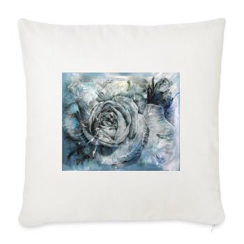 Rose - Sofakissenbezug 45 x 45 cm - Naturweiß  - Vorne
