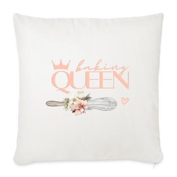 Baking Queen customizable - Sofa pillowcase 17,3'' x 17,3'' (45 x 45 cm) - natural white - Front