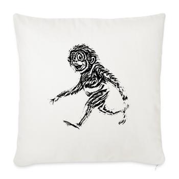 monkey - Sofa pillowcase 17,3'' x 17,3'' (45 x 45 cm) - natural white - Front