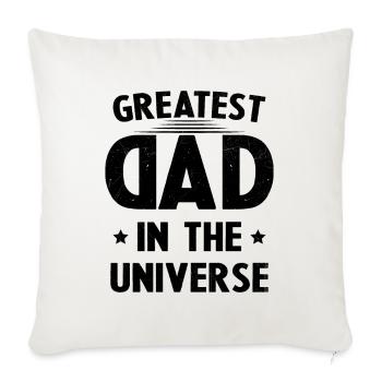 Father's Day Gift Biggest Dad in the Universe - Sofa pillowcase 17,3'' x 17,3'' (45 x 45 cm) - natural white - Front