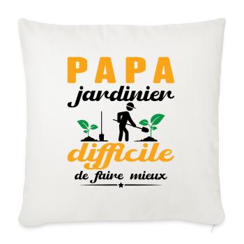 Dad Gardener Gift Hard To Do Better - Sofa pillowcase 17,3'' x 17,3'' (45 x 45 cm) - natural white - Front