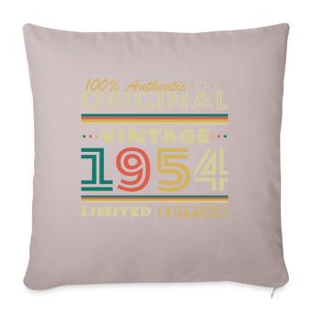 1954 Vintage Retro Birthday Gift - Sofa pillowcase 17,3'' x 17,3'' (45 x 45 cm) - light taupe - Front