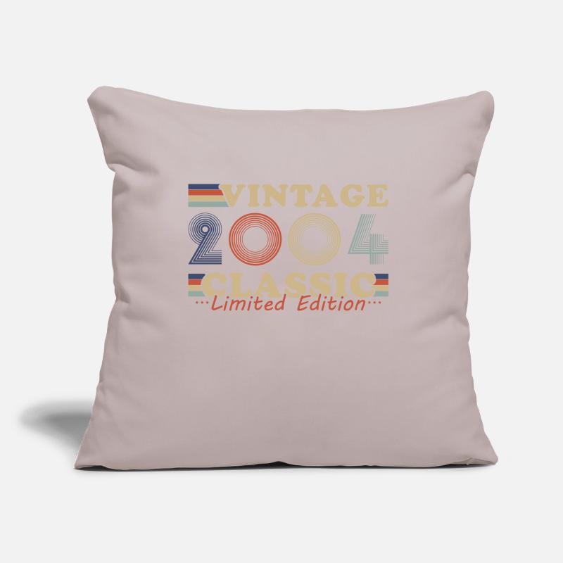 2004 Vintage Retro Birthday Gift Sofa pillowcase 17,3'' x 17,3'' (45 x 45 cm)