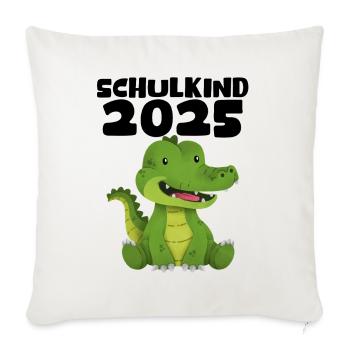 School Child 2025 Young Girls School Enrollment 2025 Decoration - Sofa pillowcase 17,3'' x 17,3'' (45 x 45 cm) - natural white - Front