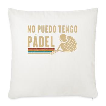 I Can't Have Vintage Padel Padel Racket - Sofa pillowcase 17,3'' x 17,3'' (45 x 45 cm) - natural white - Front