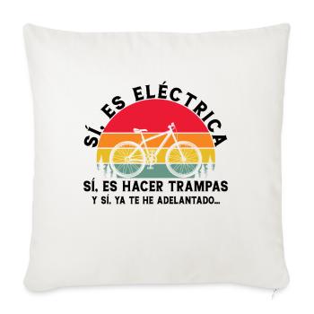 VTT Hommes Vélo Vélo Cadeaux - Housse de coussin décorative 45 x 45 cm - blanc nature - Devant