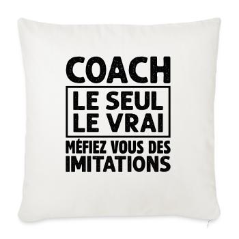Coach Le Seul Le Vrai - Housse de coussin décorative 45 x 45 cm - blanc nature - Devant