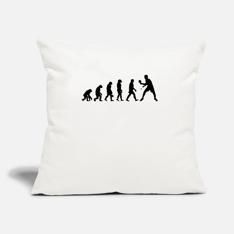 Évolution Du Ping Pong Housse de coussin décorative 45 x 45 cm