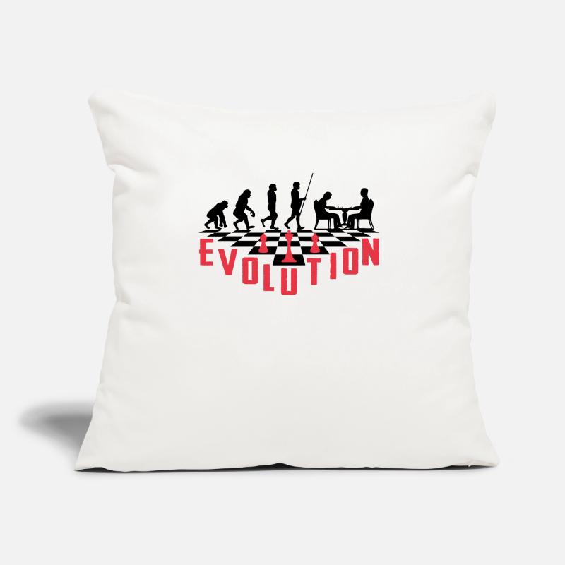 The Evolution of Chess Sofa pillowcase 17,3'' x 17,3'' (45 x 45 cm)