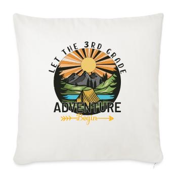 L'aventure De La 3e Année - Housse de coussin décorative 45 x 45 cm - blanc nature - Devant
