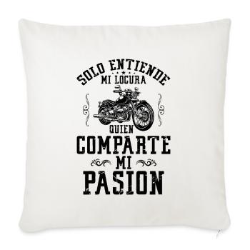 Cadeau Drôle Pour Motard - Housse de coussin décorative 45 x 45 cm - blanc nature - Devant