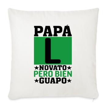 Nouveau Papa - Housse de coussin décorative 45 x 45 cm - blanc nature - Devant