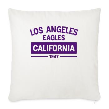 Los Angeles, California - Sofa pillowcase 17,3'' x 17,3'' (45 x 45 cm) - natural white - Front
