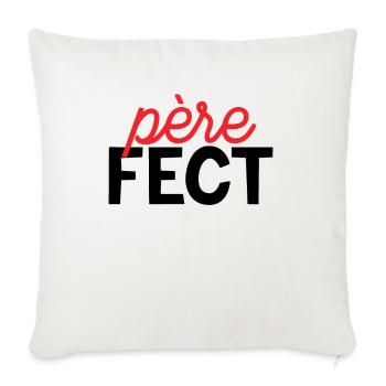 T-shirt Père Fect - Housse de coussin décorative 45 x 45 cm - blanc nature - Devant