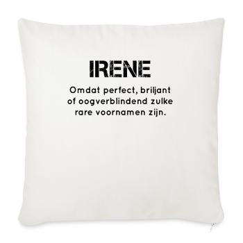 Irene Uniek Geschenk - Sofakissenbezug 45 x 45 cm - Naturweiß  - Vorne