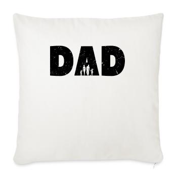 Cadeau de la fête des pères - Housse de coussin décorative 45 x 45 cm - blanc nature - Devant