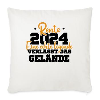 Légende 2024 : Adieu au site - Housse de coussin décorative 45 x 45 cm - blanc nature - Devant