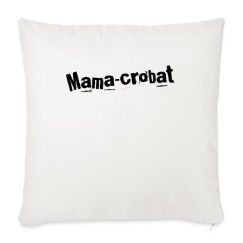 Mama-crobat Élégance Maternelle - Housse de coussin décorative 45 x 45 cm - blanc nature - Devant