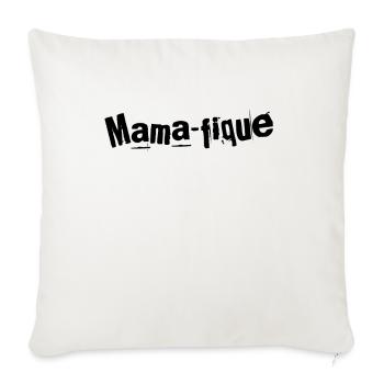 Mamafique Élégance Maternelle - Housse de coussin décorative 45 x 45 cm - blanc nature - Devant