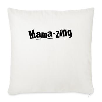 Mama-zing Merveille de Maman - Housse de coussin décorative 45 x 45 cm - blanc nature - Devant