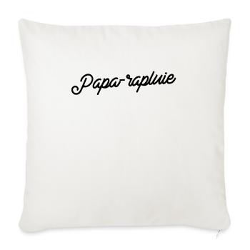 Papa-rapluie Chic - Housse de coussin décorative 45 x 45 cm - blanc nature - Devant