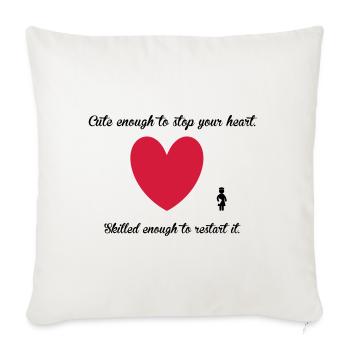 Nurse - Housse de coussin décorative 45 x 45 cm - blanc nature - Devant