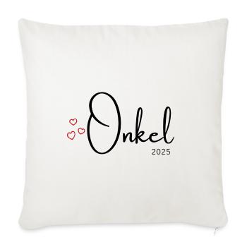 Onkel 2025 - Sofakissenbezug 45 x 45 cm - Naturweiß  - Vorne