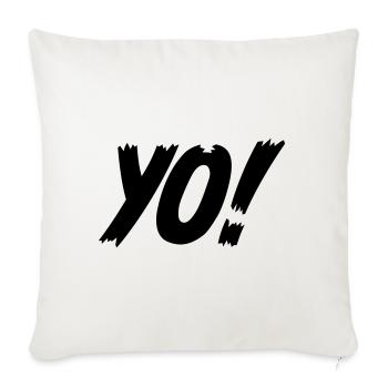 YO! - Sofa pillowcase 17,3'' x 17,3'' (45 x 45 cm) - natural white - Front