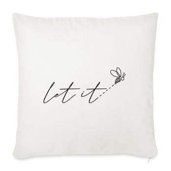 let it bee Bee Beekeeper Beekeeper Beekeeping Honey - Sofa pillowcase 17,3'' x 17,3'' (45 x 45 cm) - natural white - Front