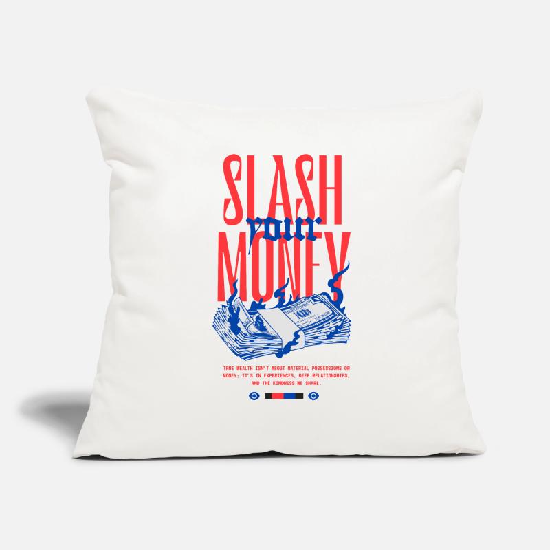 Éclaboussures d’Argent Housse de coussin décorative 45 x 45 cm