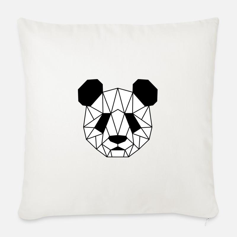 Panda - Sofakissenbezug 45 x 45 cm - Naturweiß 