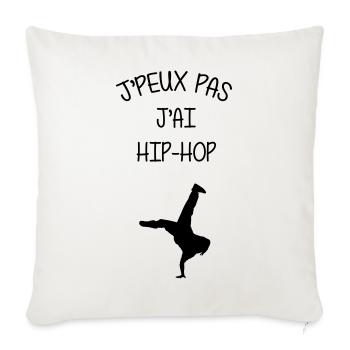 Hip-Hop / Rap / Instrument de Musique / Hip Hop - Housse de coussin décorative 45 x 45 cm - blanc nature - Devant