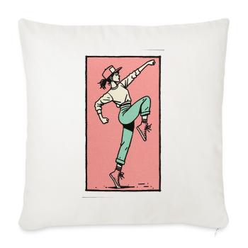 Female dancer #13 - Sofa pillowcase 17,3'' x 17,3'' (45 x 45 cm) - natural white - Front