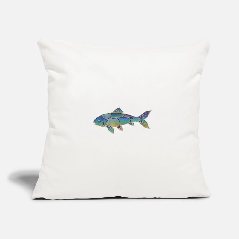 Gradient Pattern Iridescent Koi Fish Sofa pillowcase 17,3'' x 17,3'' (45 x 45 cm)
