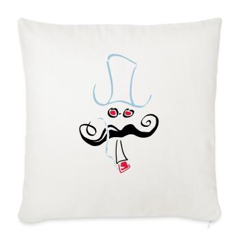 hipster_13.ai - Sofakissenbezug 45 x 45 cm - Naturweiß  - Vorne