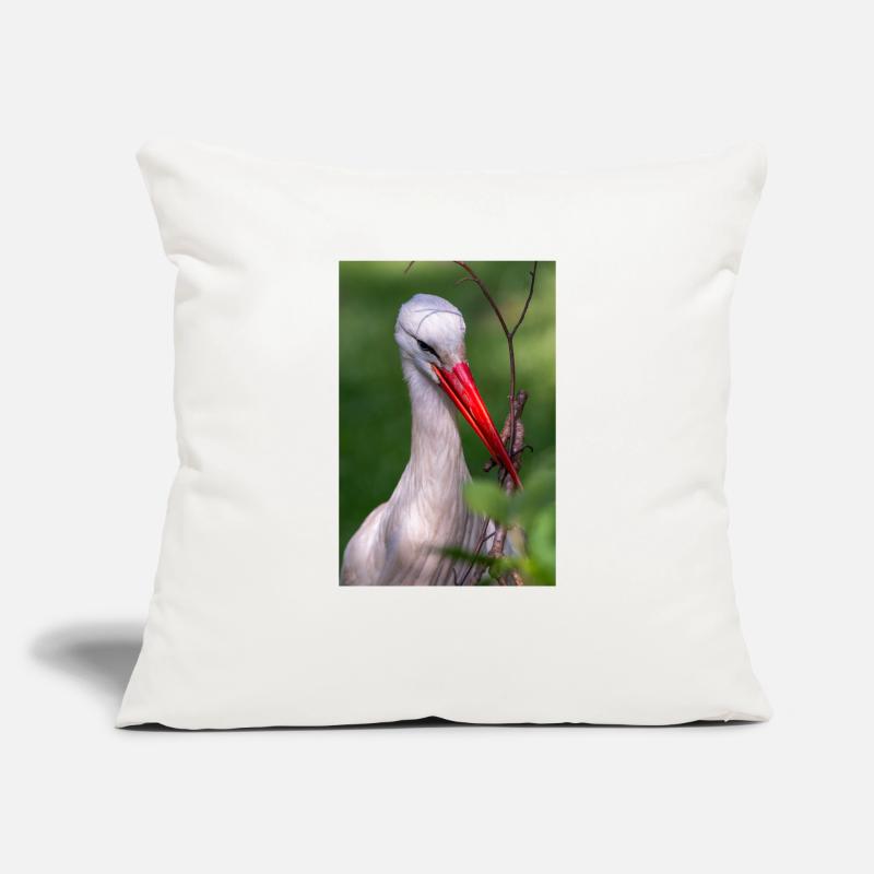 Weißstorch oder Klapperstorch Sofakissenbezug 45 x 45 cm
