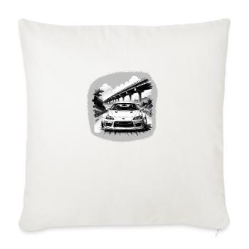 JDM Sportcar Tuning Driftcar Car Gift PS - Sofa pillowcase 17,3'' x 17,3'' (45 x 45 cm) - natural white - Front