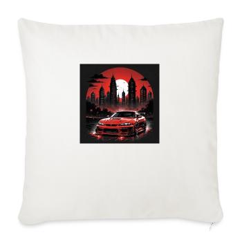 JDM Sportcar Tuning Driftcar Car Gift PS - Sofa pillowcase 17,3'' x 17,3'' (45 x 45 cm) - natural white - Front