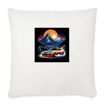 JDM Sportcar Tuning Driftcar Car Gift PS - Sofa pillowcase 17,3'' x 17,3'' (45 x 45 cm) - natural white - Front