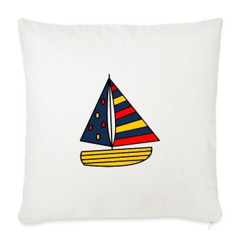 HOLIDAY. HAPPY HOLIDAYS. MISTRESS. MASTER. TEACHER - Sofa pillowcase 17,3'' x 17,3'' (45 x 45 cm) - natural white - Front