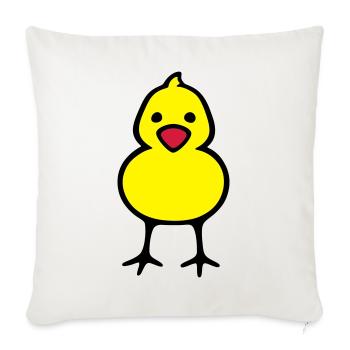 Küken - Sofakissenbezug 45 x 45 cm - Naturweiß  - Vorne