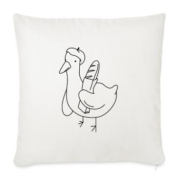Baguette Duck - Sofa pillowcase 17,3'' x 17,3'' (45 x 45 cm) - natural white - Front