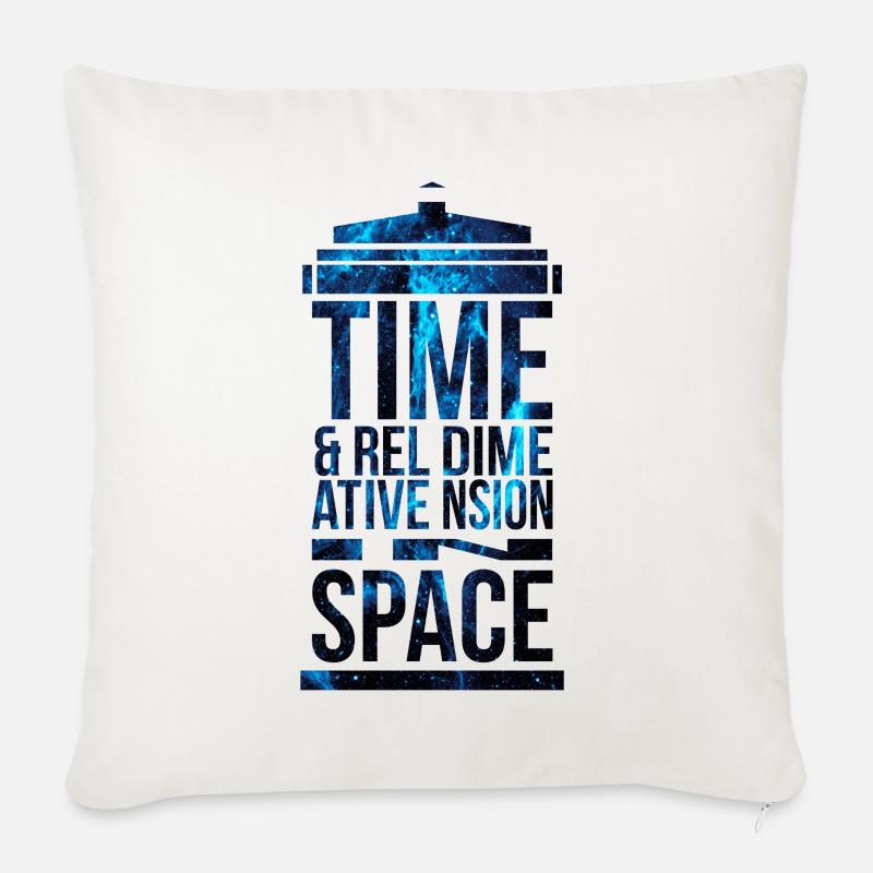 TARDIS - Sofakissenbezug 45 x 45 cm - Naturweiß 